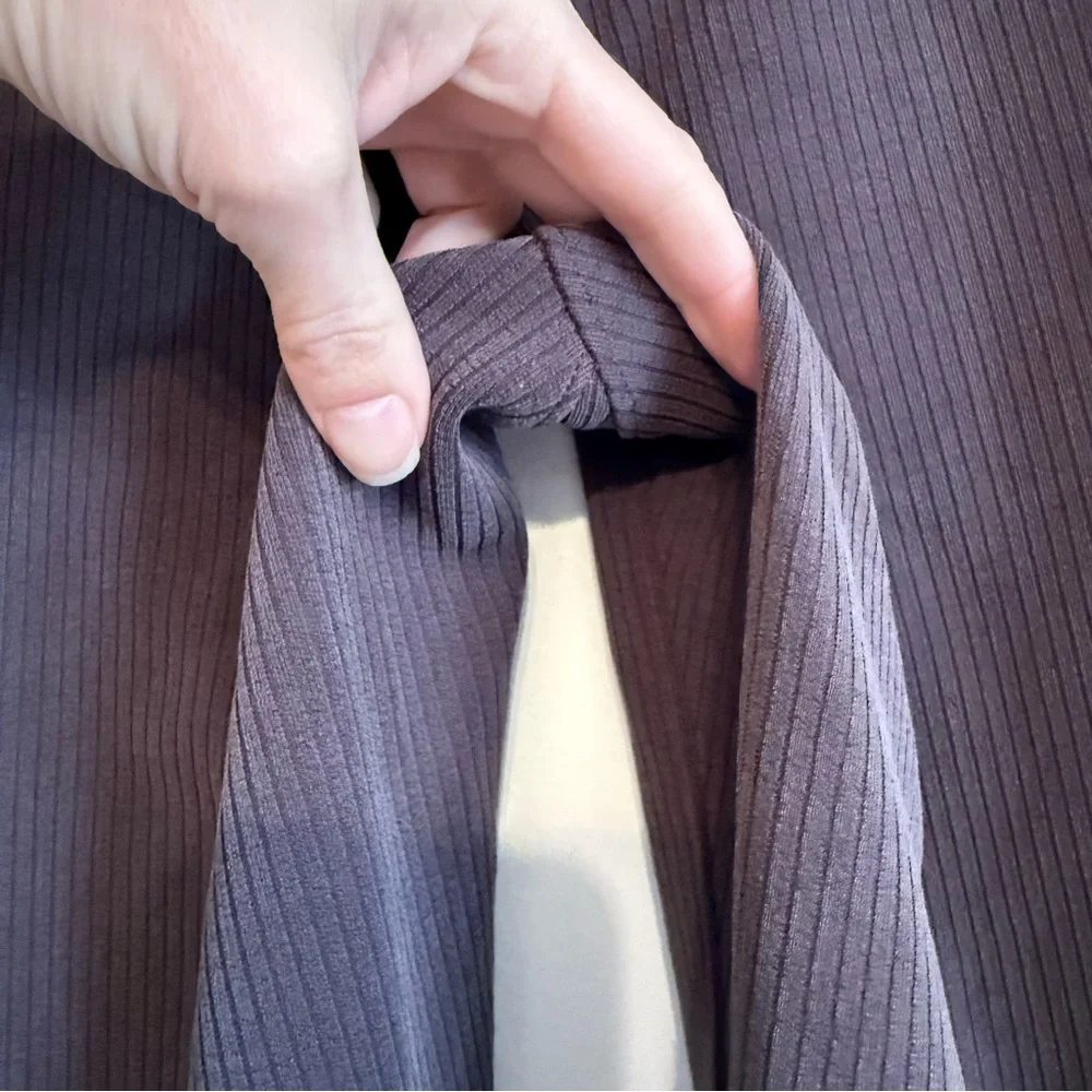 Lululemon ribbed soft stream flare espresso Brown Pants size 2